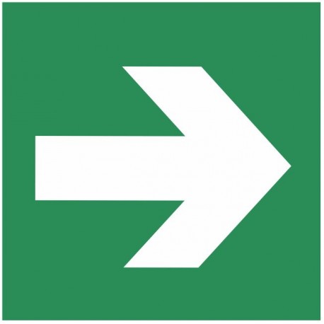 Autocollant Flèche directionnelle 90° A090