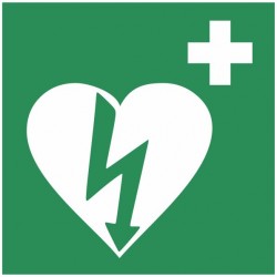 Panneau Défibrillateur automatisé externe E010