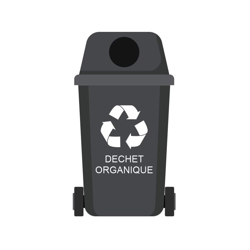 Recyclage tri sélectif logo environnement ordure poubelle autocollant  sticker lo