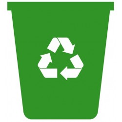 Panneau poubelle recyclage