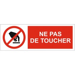 Panneau Interdiction Ne Pas Toucher Abc Signaletique