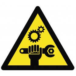 Panneau ou autocollant danger...