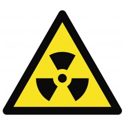 Panneau ou autocollant danger nucléaire (REFE527)