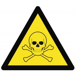 Panneau ou autocollant danger...