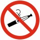 Panneau ou autocollant interdit de fumer
