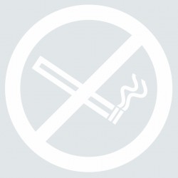 Plaque Autocollant zone non fumeur (blanc)