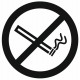 Panneau ou autocollant zone non fumeur