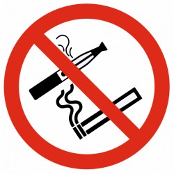 Panneau ou autocollant zone non fumeur (REFQ163)