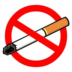 Panneau dessin interdiction de fumer avec logo