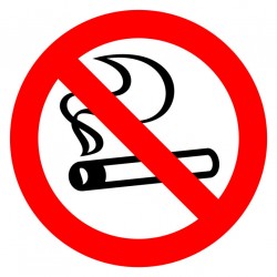 Pictogramme symbole zone non fumeur