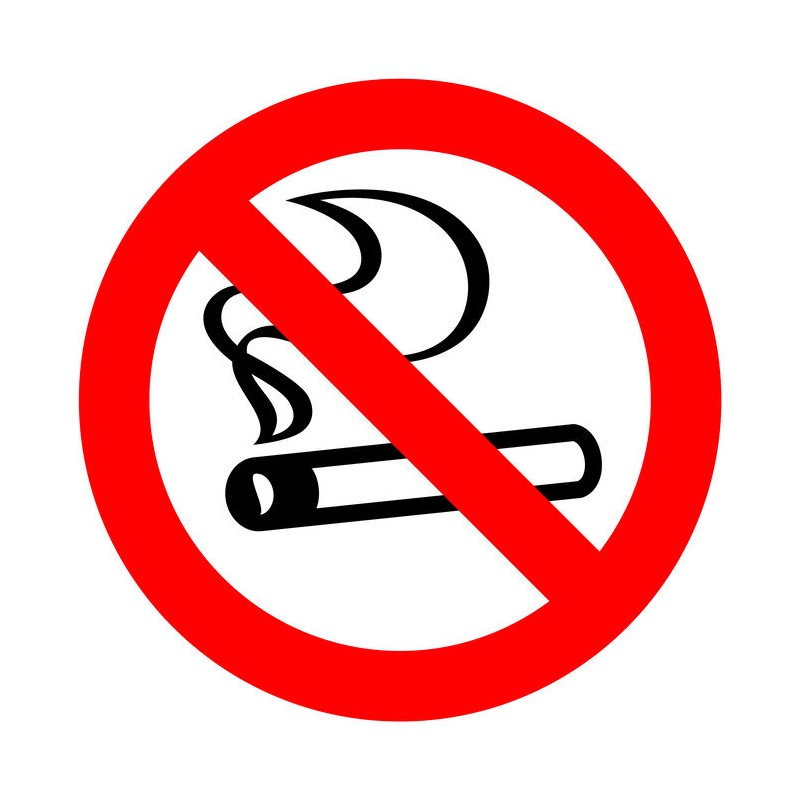 Panneau zone non fumeur anti tabac (REFQ173) - Sticker Communication