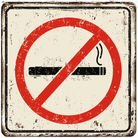 Panneau zone non fumeur anti tabac
