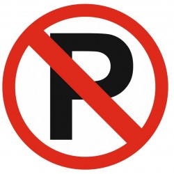 Plaque parking interdit