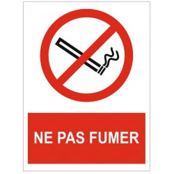 Panneau ne pas fumer