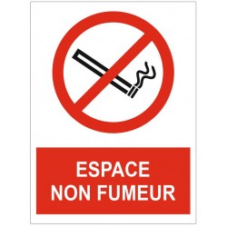 Panneau espace non fumeur