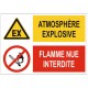 Panneau atmosphère explosive flamme nue interdite