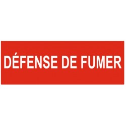 Panneau défense de fumer