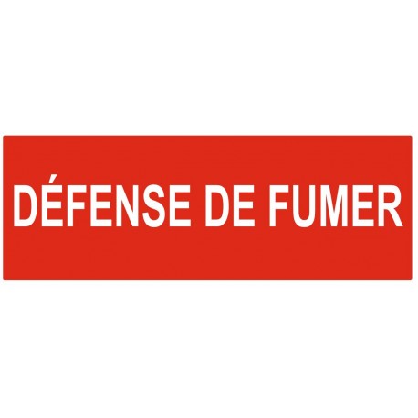 Panneau défense de fumer