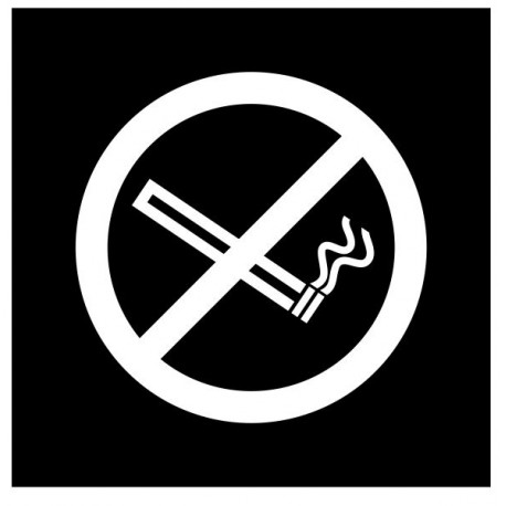 Panneau signalétique interdiction de fumer