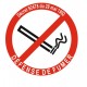 Pictogramme défense de fumer