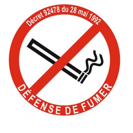 Pictogramme défense de fumer