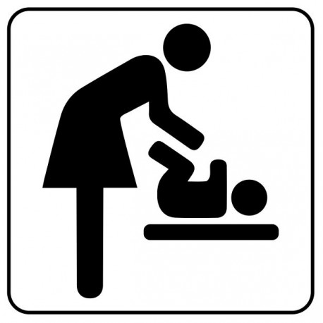 Pancarte Change pour bébé (REFZ167) - Sticker Communication