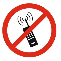 Panneau téléphone portable interdit