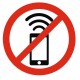 Panneau ou affiche téléphone portable interdit