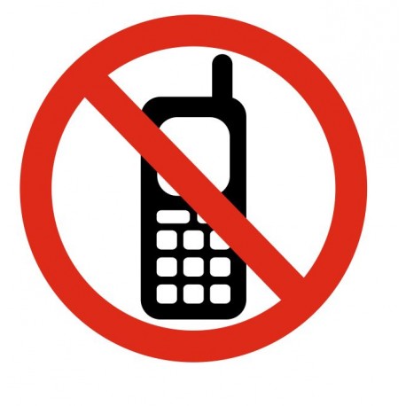 Sticker signalétique - Téléphone mobile interdit Etiquette & Autocollant