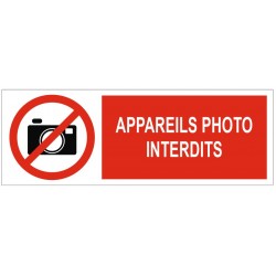 Panneau appareils photos interdits
