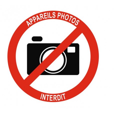 Panneau appareils photos interdit