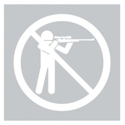 Panneau chasse interdite