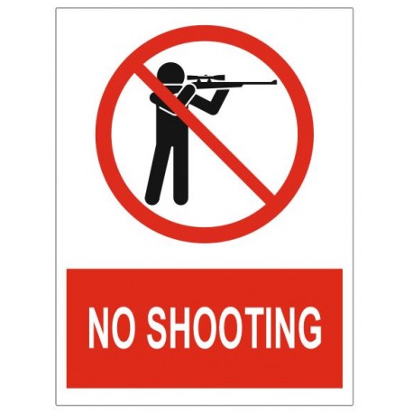 Panneau no shooting