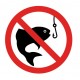 Panneau pêche interdite