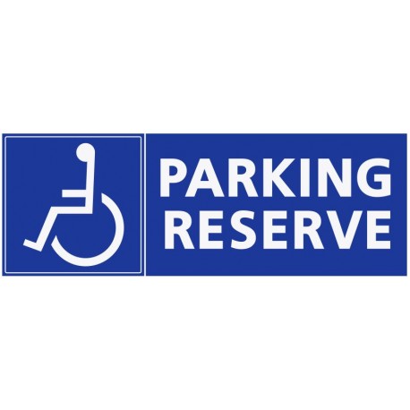 Stationement parking réservé handicapés