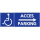 Stationement accès parking handicapé
