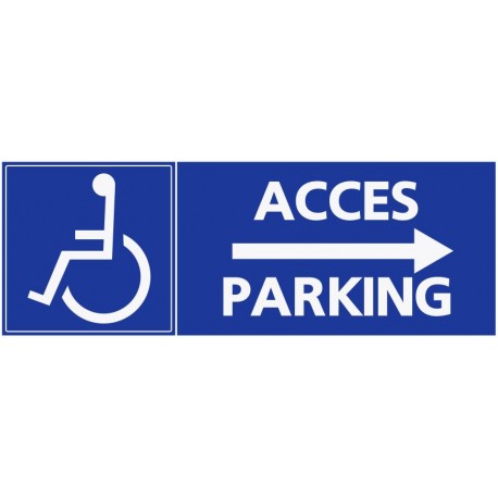 Stationement accès parking handicapé