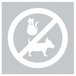 Autocollant interdit aux animaux