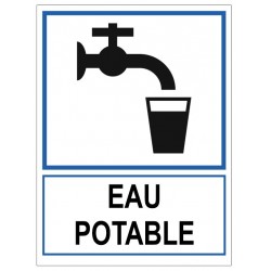 Panneau eau potable