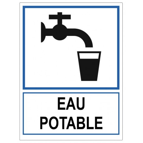 Panneau eau potable