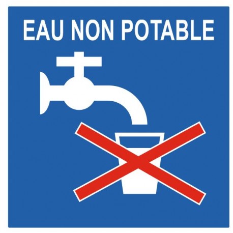 Panneau eau non potable