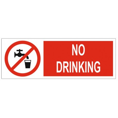 Panneau no drinking