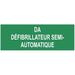 Autocollant DA défibrillateur semi-automatique