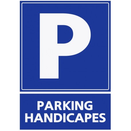 Panneau parking handicapés