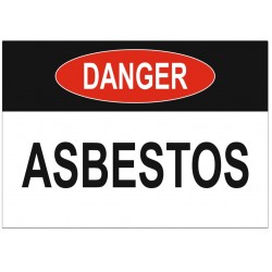 Panneau danger asbestos