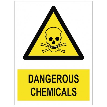 Panneau dangerous chemicals