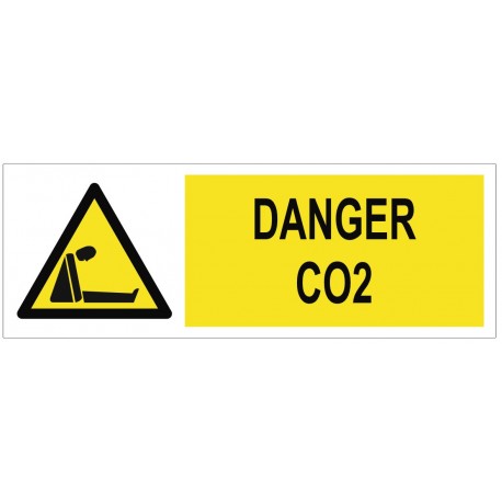 Panneau danger CO2