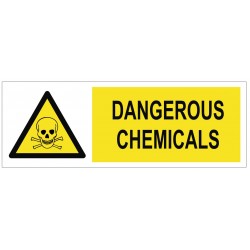 Panneau dangerous chemicals