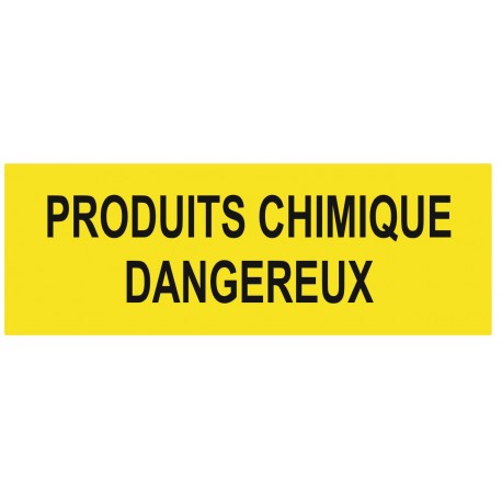 Panneau produits chimiques dangereux