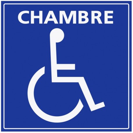 Autocollant adhésif pour fauteuil roulant handicapé, autocollant